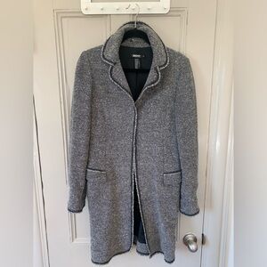 DKNY women’s single button midi jacket